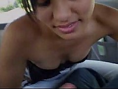 Nice mov, though just a standard blow job. Nonnude mexican girl goes down on stud in a car. Looks like she's got experience.