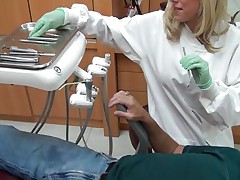 Hawt blonde dentist begins getting her raiment off then goes on her knees and begins to suck a dick. What will this attractive chick do next? And in what ways shall this babe get fucked? Will this babe be drilled on the floor?